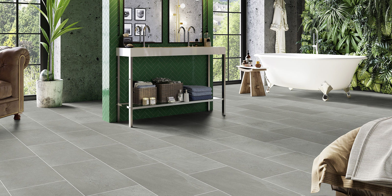 Home - Groovy Granite - Shadow - Wetroom