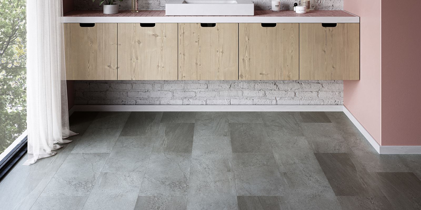 Home - Groovy Granite - Steel - Wetroom
