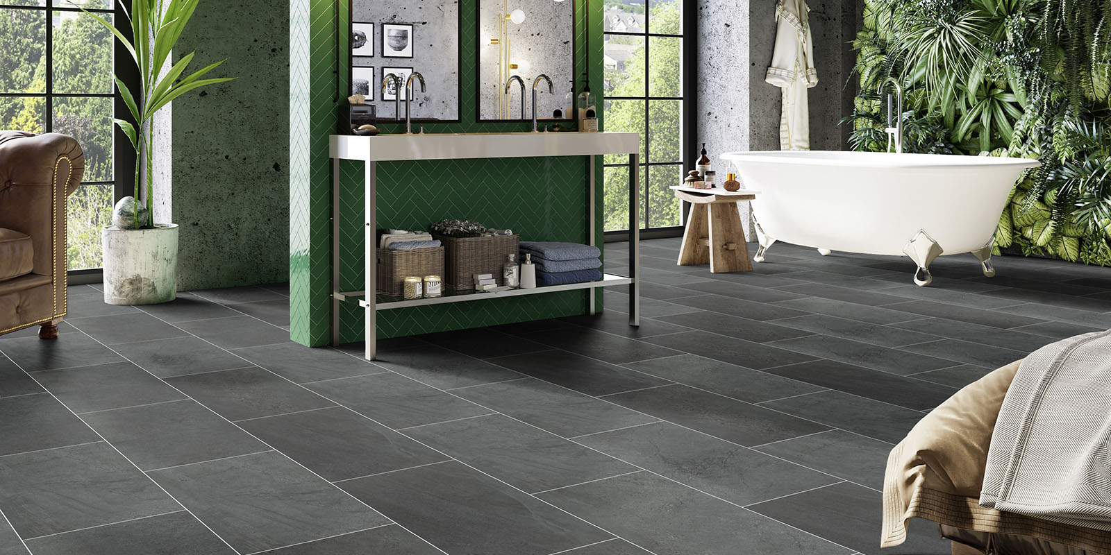 Home - Groovy Granite - Lava - Wetroom